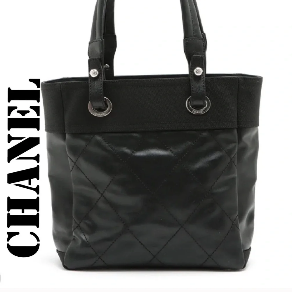 CHANEL PARIS BARRITZ MEDIUM BLACK TOTE